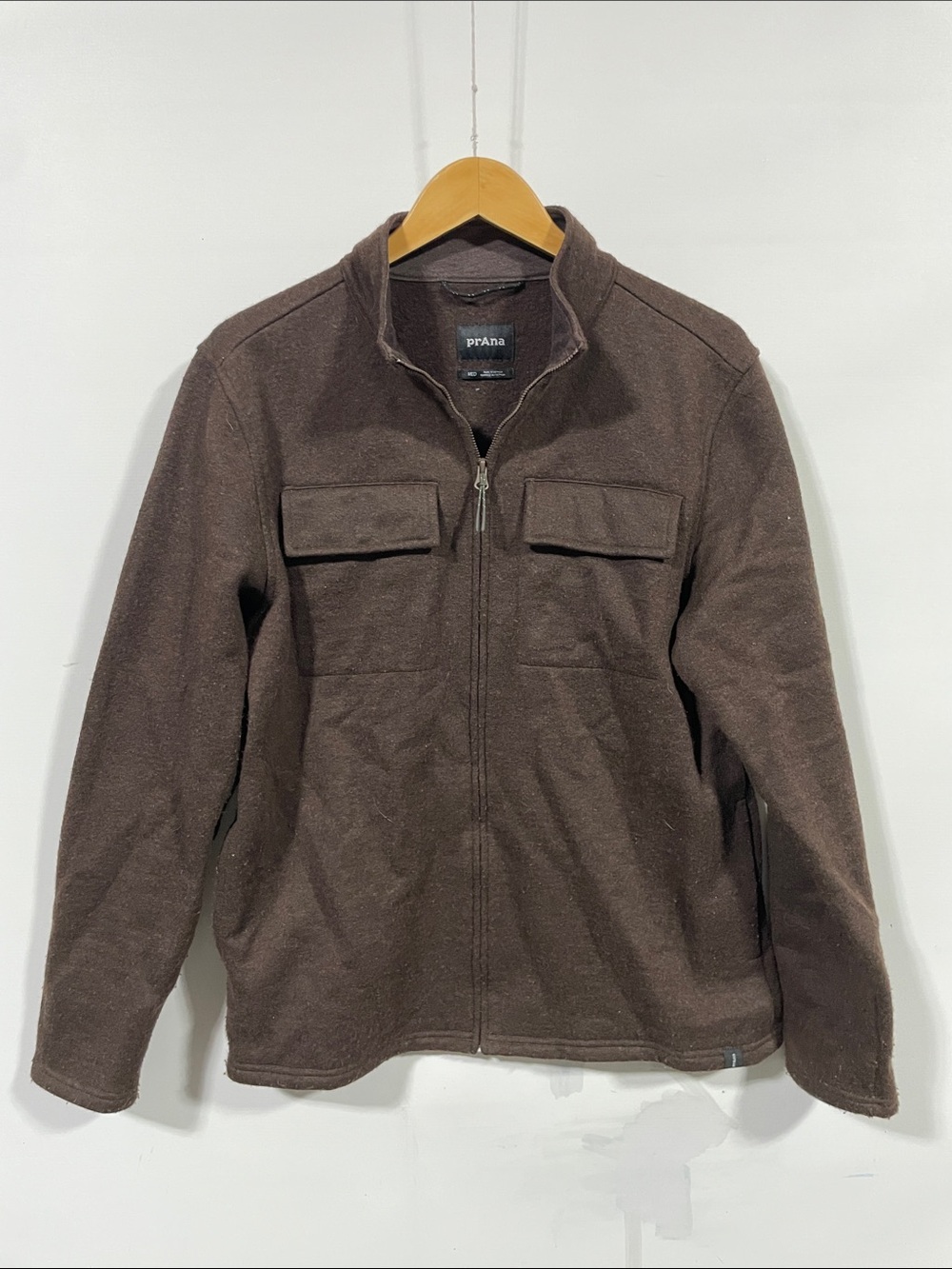 Prana Brown Military-Style Field Jacket